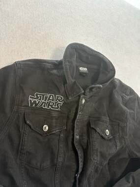 Her Universe Star Wars Black Denim Jean Jacket Movie Poster Patch XL